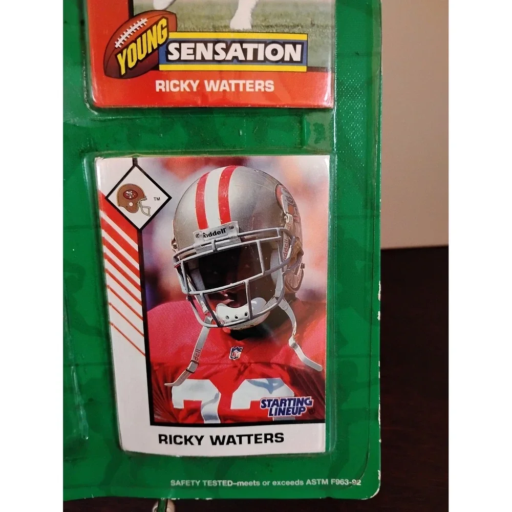 1993 Starting Lineup‎ Ricky Watters San Francisco 49ers Figure with Cards Kenner